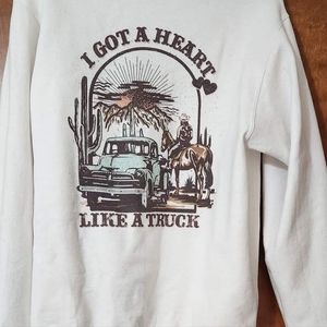 Heart like a truck sweatshirt